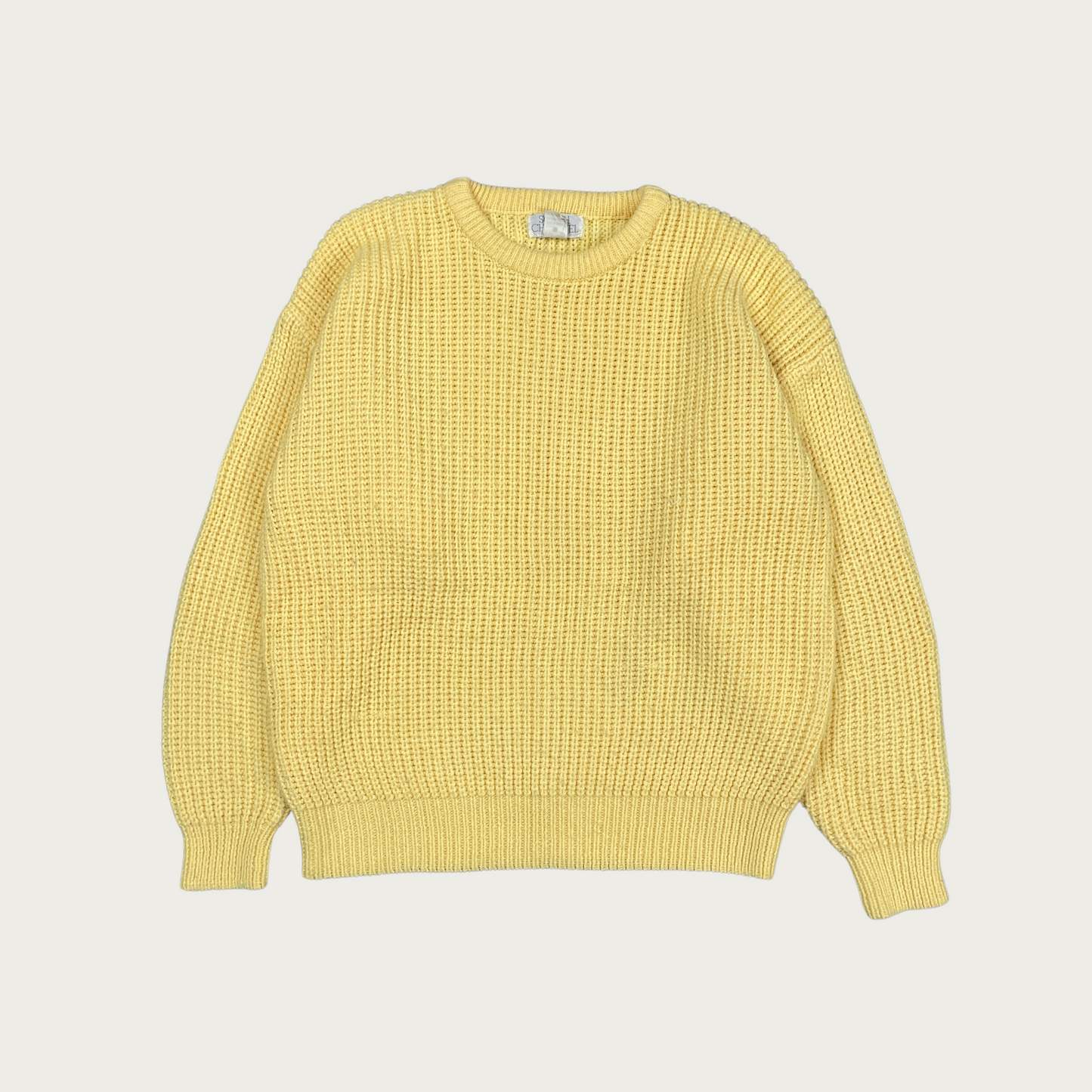 (L) Yellow Crewneck Sweater