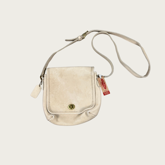 Vintage Coach Cream Companion Bag