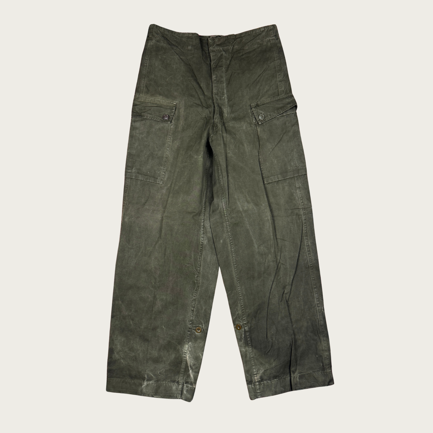 (30"-34") 1950s Dutch Military Field Pants
