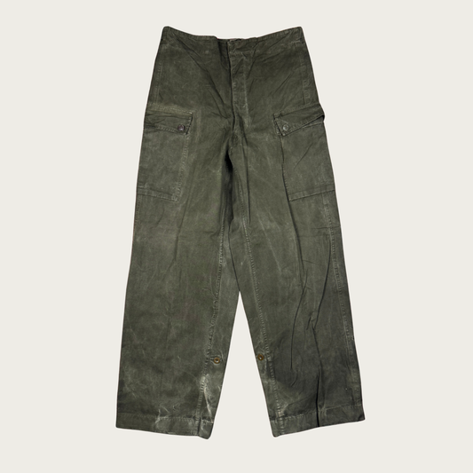 (30"-34") 1950s Dutch Military Field Pants