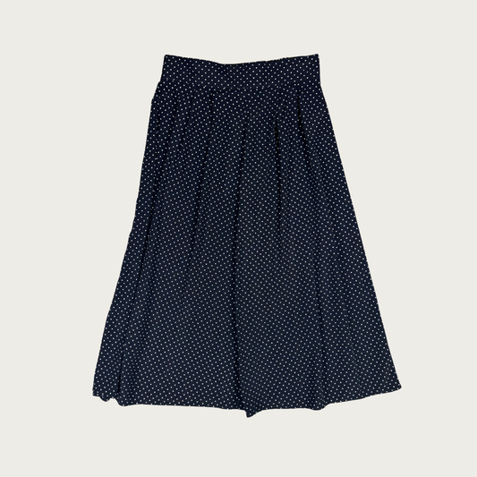 (S) 80s/90s Polka Dot Midi Skirt