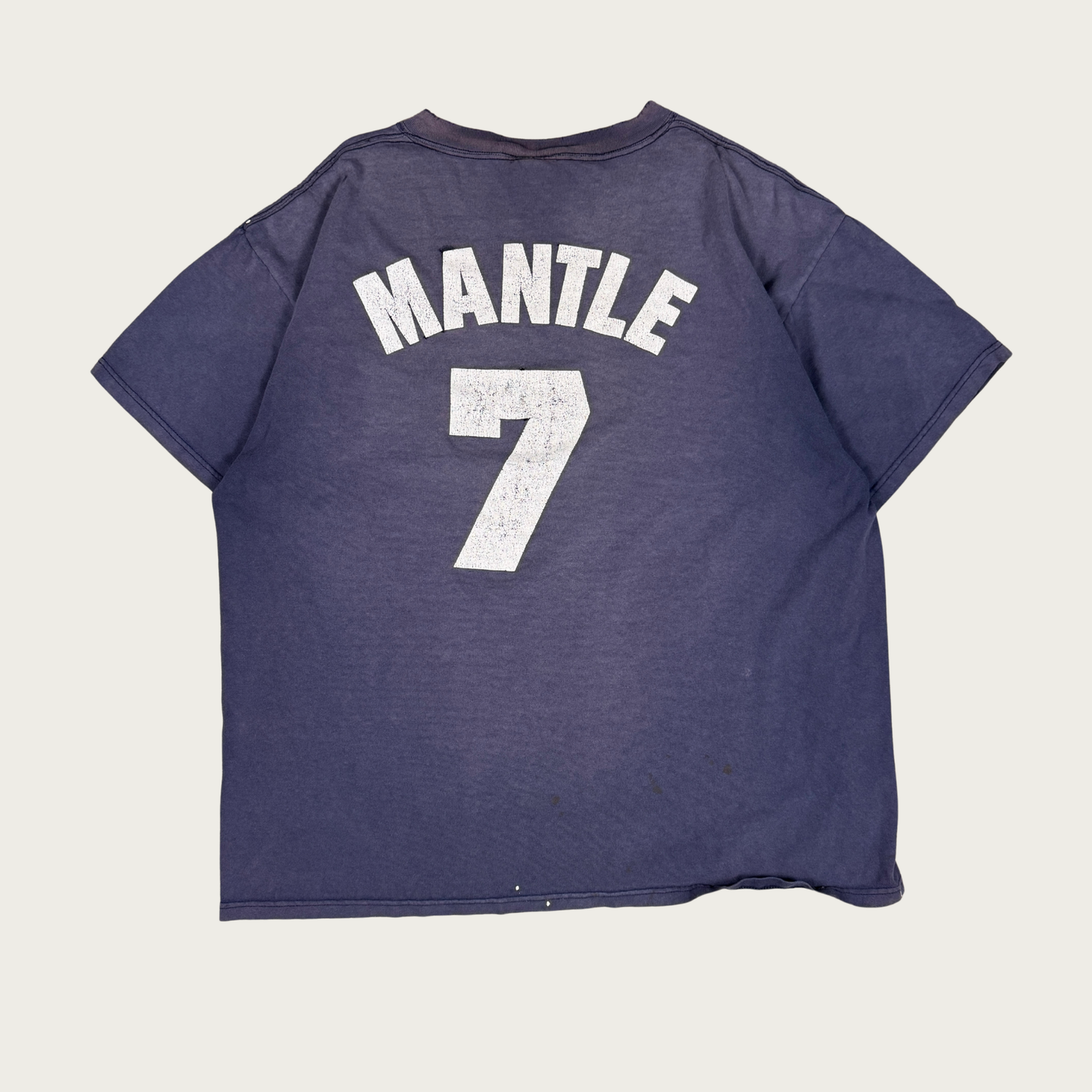 (2XL) 90s Distressed New York Yankees Mickey Mantle Tee