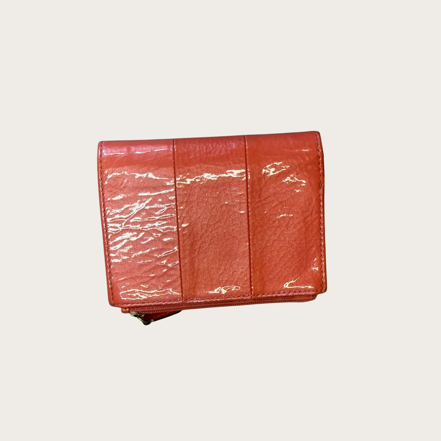 Coach Kristin Patent Leather Coral Shoulder Bag & Wallet
