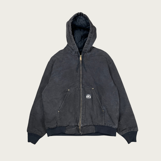 (L) Washed Black Workwear Jacket