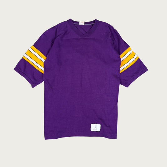 (M/L) 70s/80s "Bison Backer" Purple/Yellow Jersey Tee