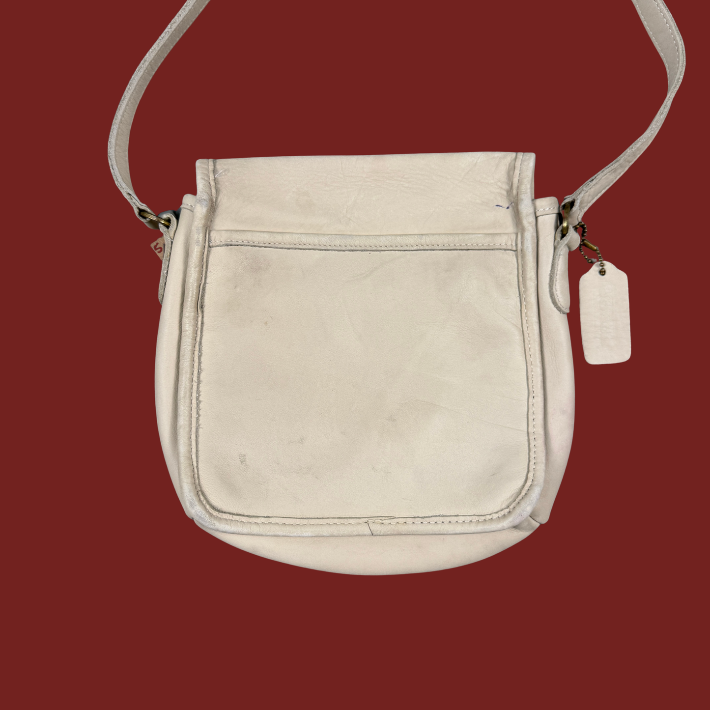Vintage Coach Cream Companion Bag