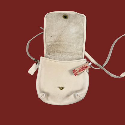 Vintage Coach Cream Companion Bag