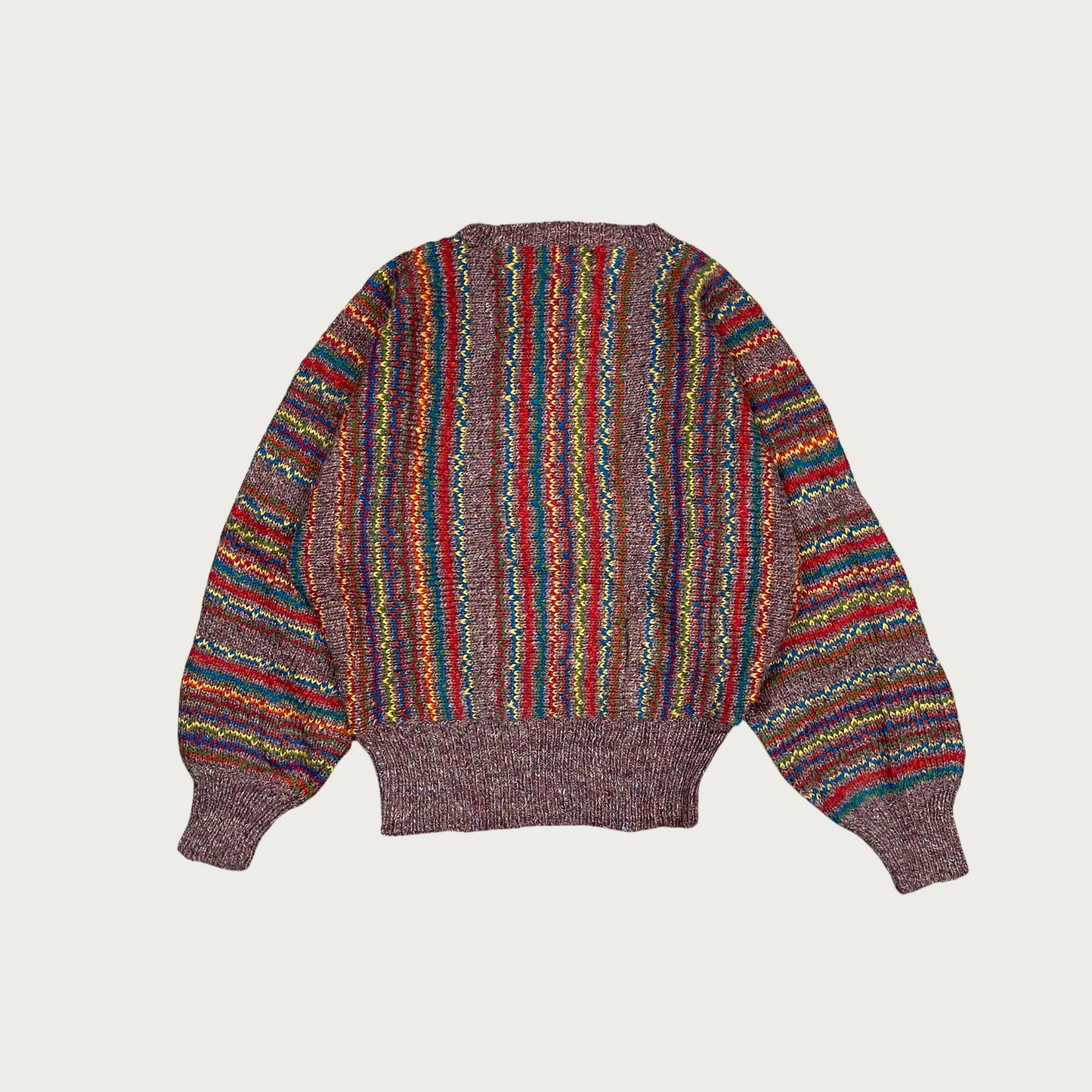 (M) Rainbow Striped Sweater