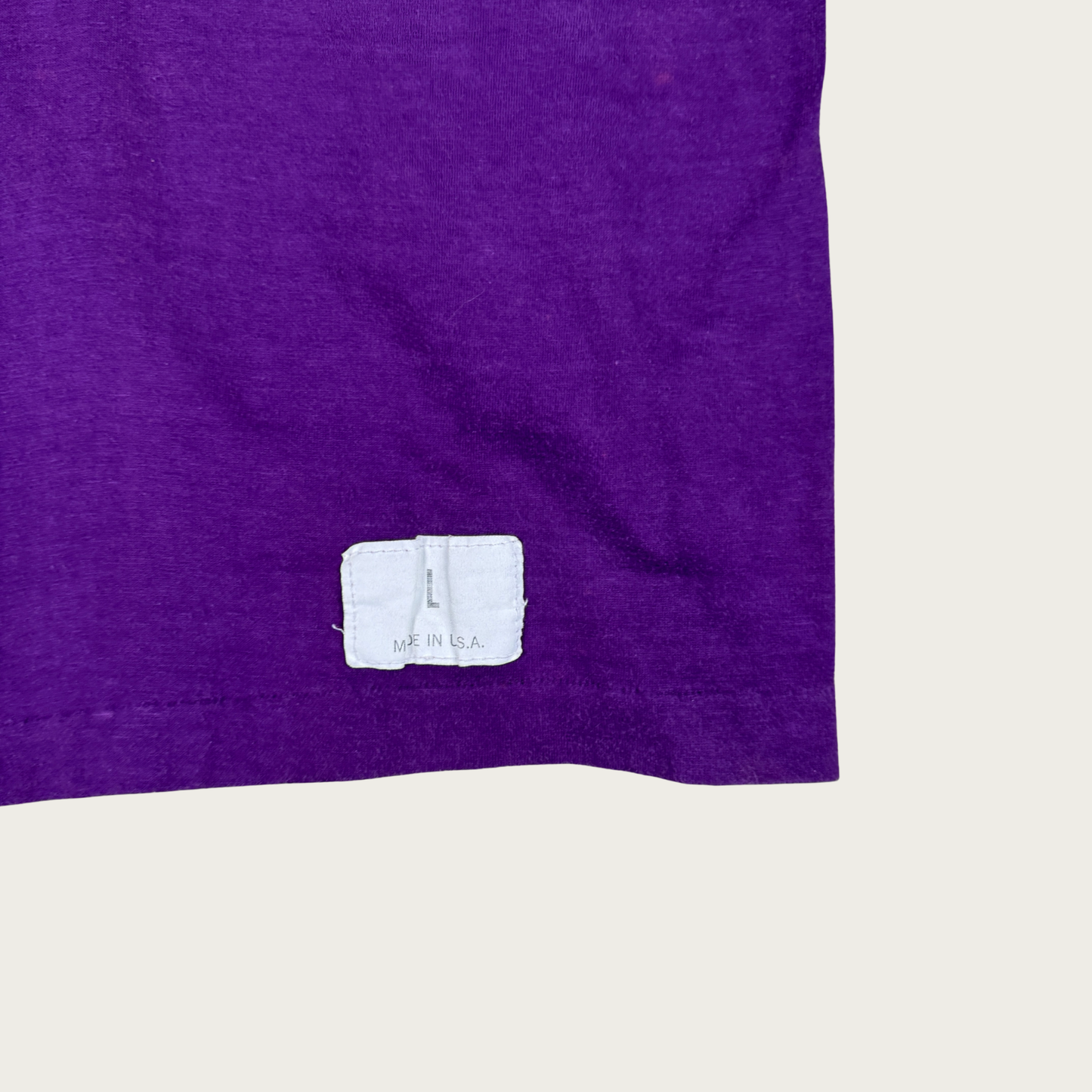 (M/L) 70s/80s "Bison Backer" Purple/Yellow Jersey Tee