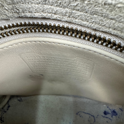 Vintage Coach Cream Companion Bag