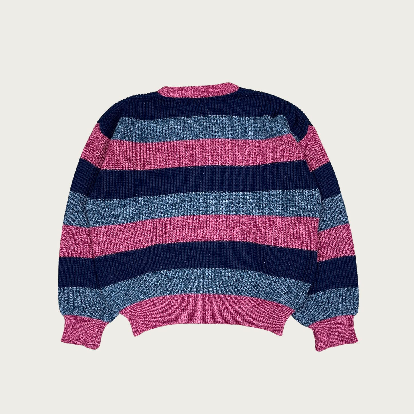 (M) Striped Crewneck Sweater