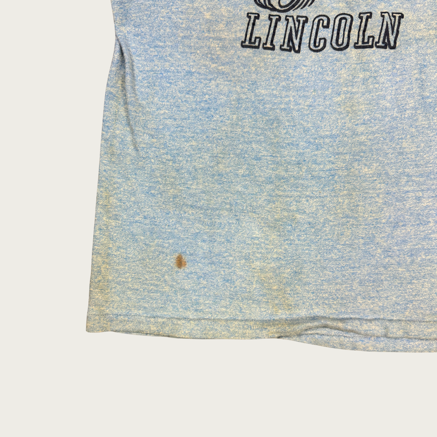 (S/M) 70s "Here Comes Lincoln" Ringer Tee