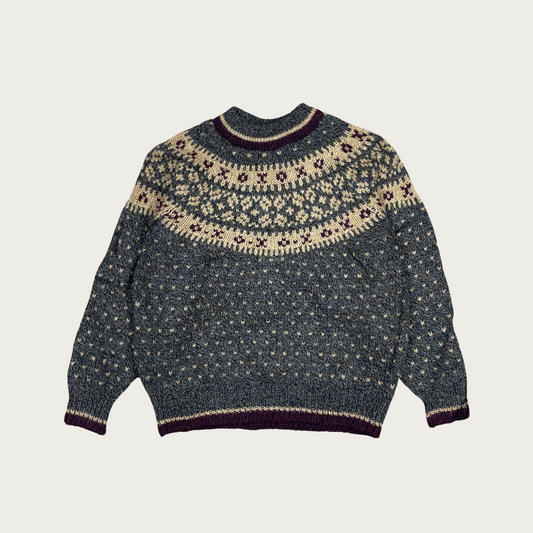 (M) IZOD Wool Fair Isle Sweater