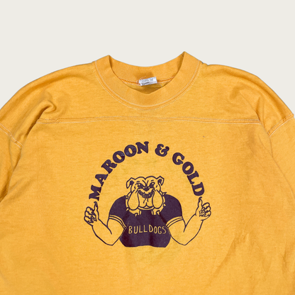 (XL) 70s Bulldogs Mascot Half Sleeve Tee