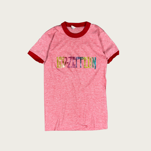 (S/M) 70s/80s Led Zeppelin Rainbow Tee