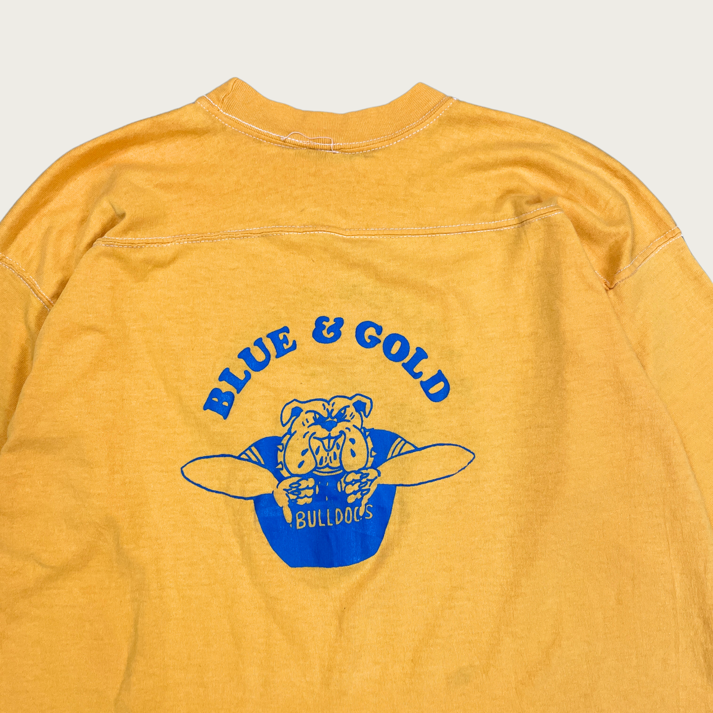 (XL) 70s Bulldogs Mascot Half Sleeve Tee