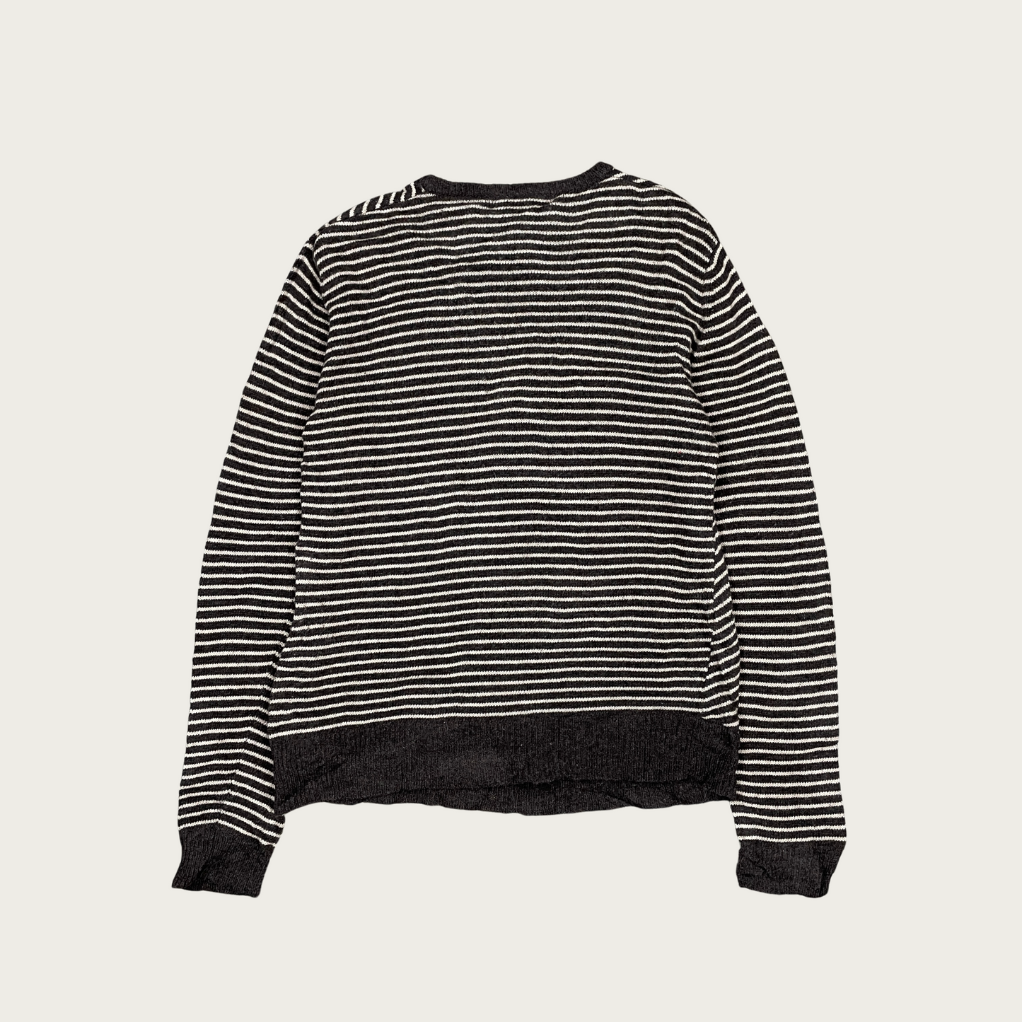 (M) Striped Lambswool Sweater