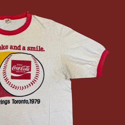 (M) 1979 Coca Cola Toronto Ringer Tee