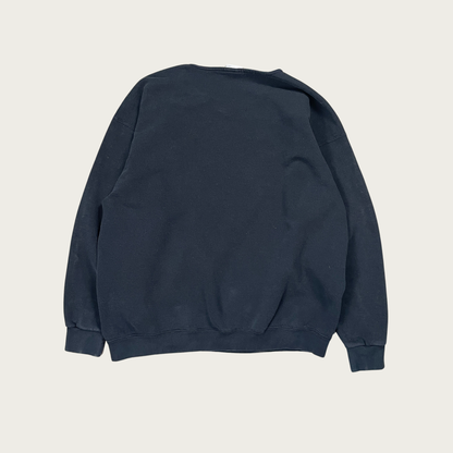 (XL) Vintage Black Nike Swoosh Sweatshirt