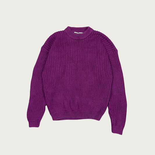 (L) Purple Crewneck Sweater