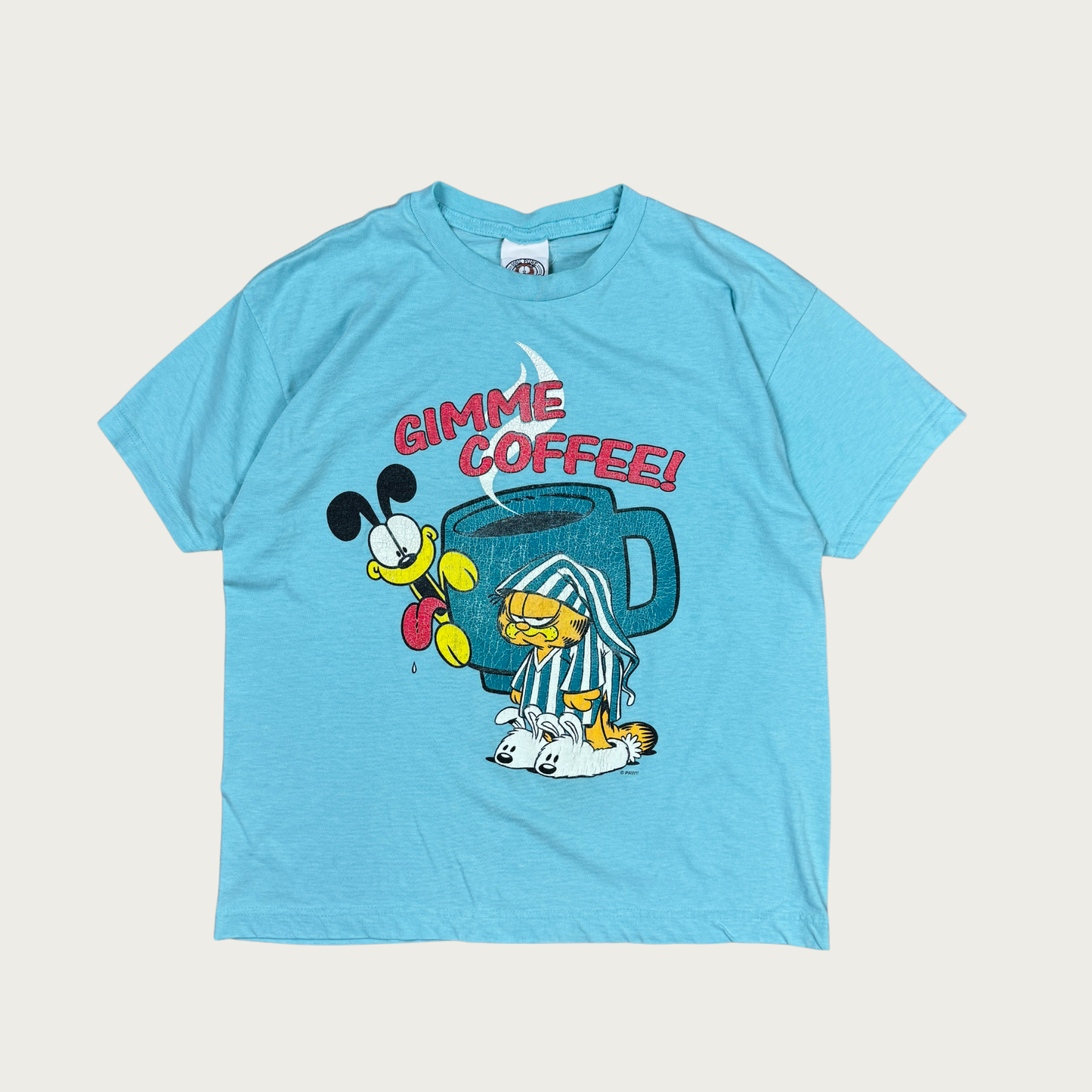 (S) 80s Garfield "Gimme Coffee!" Tee