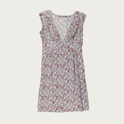 (M) 70s/80s Multicolor Floral Midi Dress