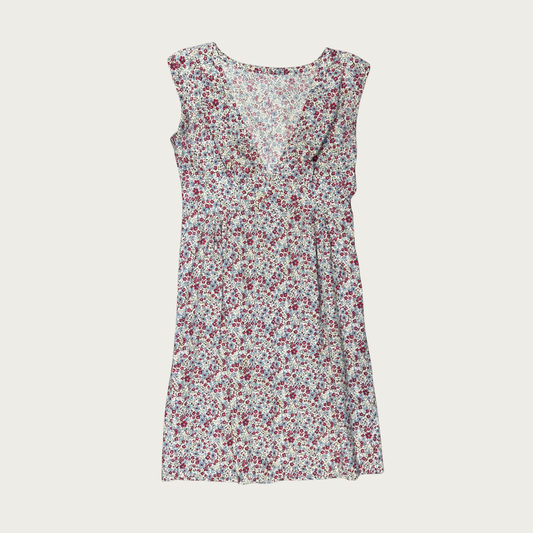 (M) 70s/80s Multicolor Floral Midi Dress