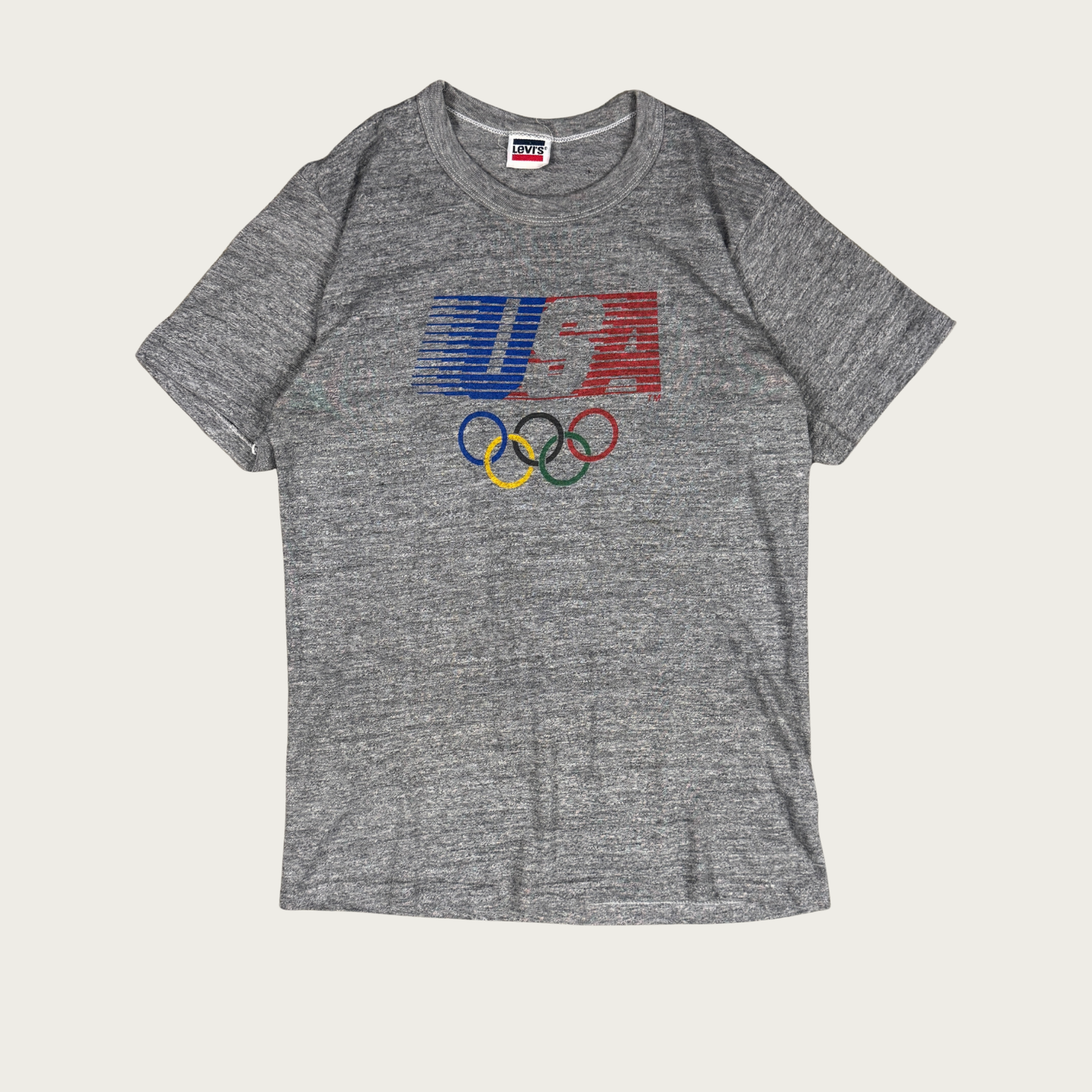 (S/M) 80s Olympics Team USA Levi's Tee