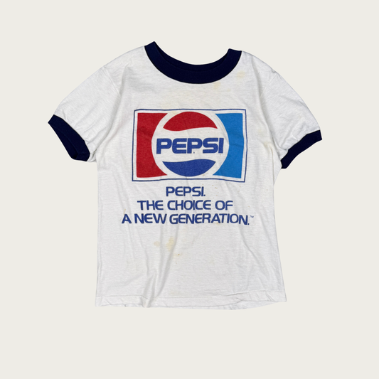 (S) 80s Pepsi Ringer Baby Tee