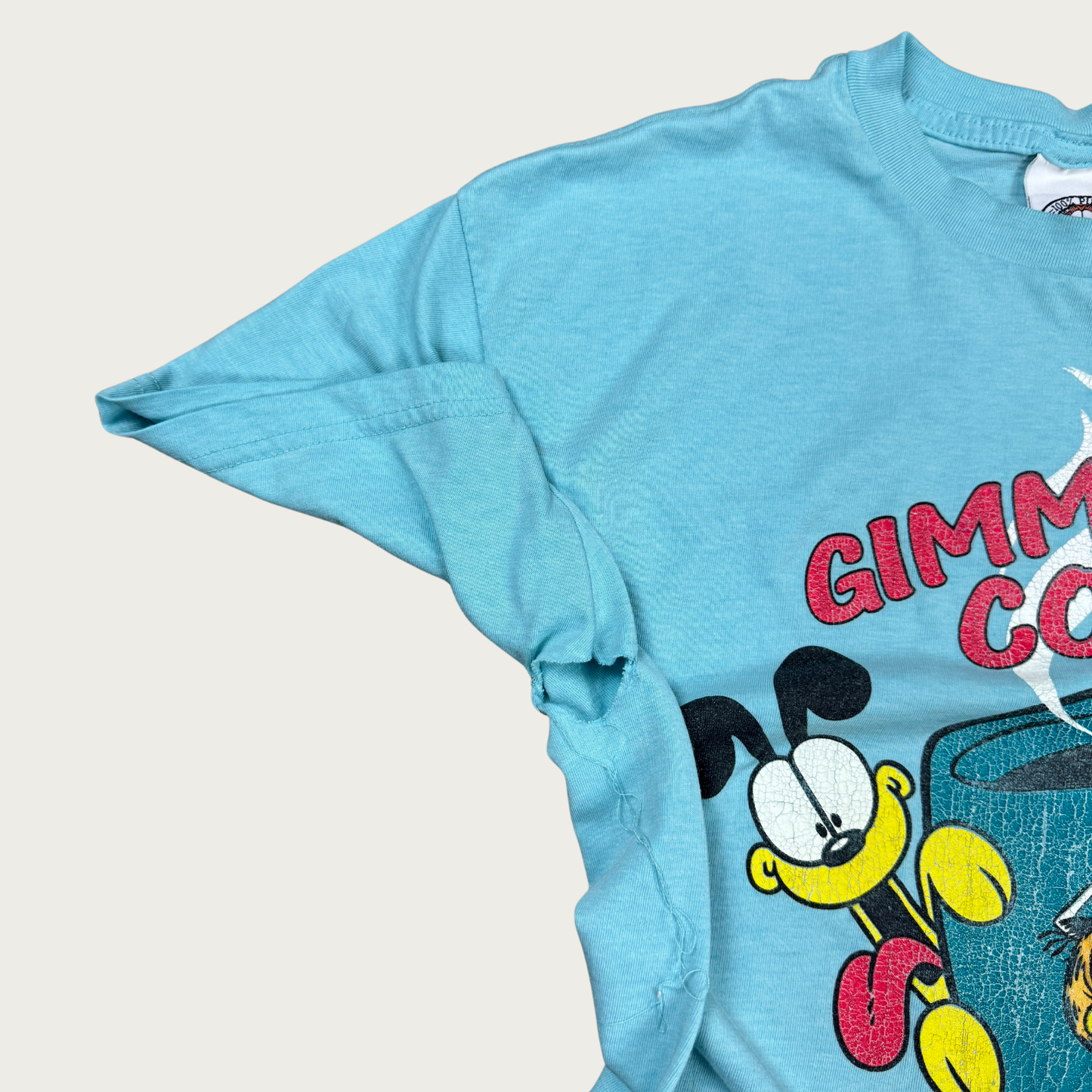 (S) 80s Garfield "Gimme Coffee!" Tee