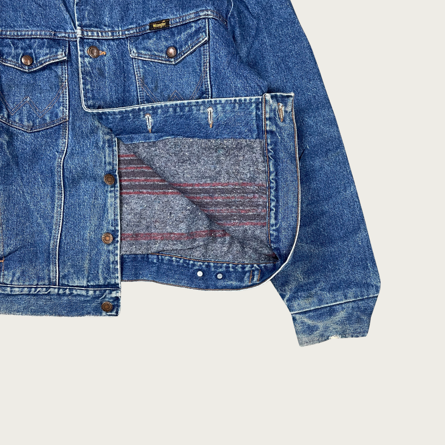 (L) Wrangler Blanket Lined Denim Jacket