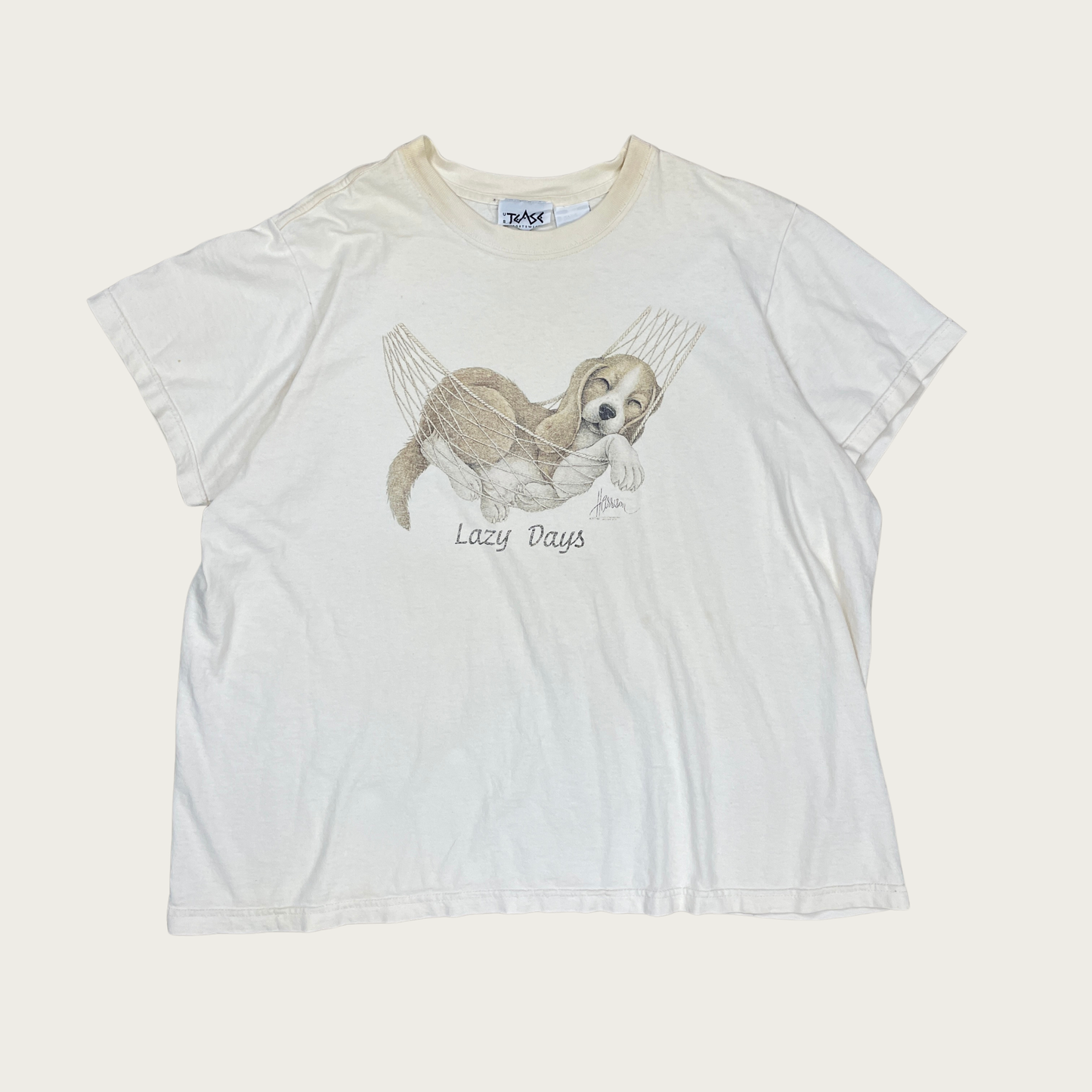 (2XL) "Lazy Days" Puppy Hammock Tee