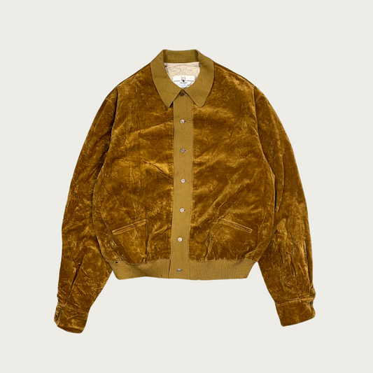 (M) Velvet Italian Imported Bomber Jacket