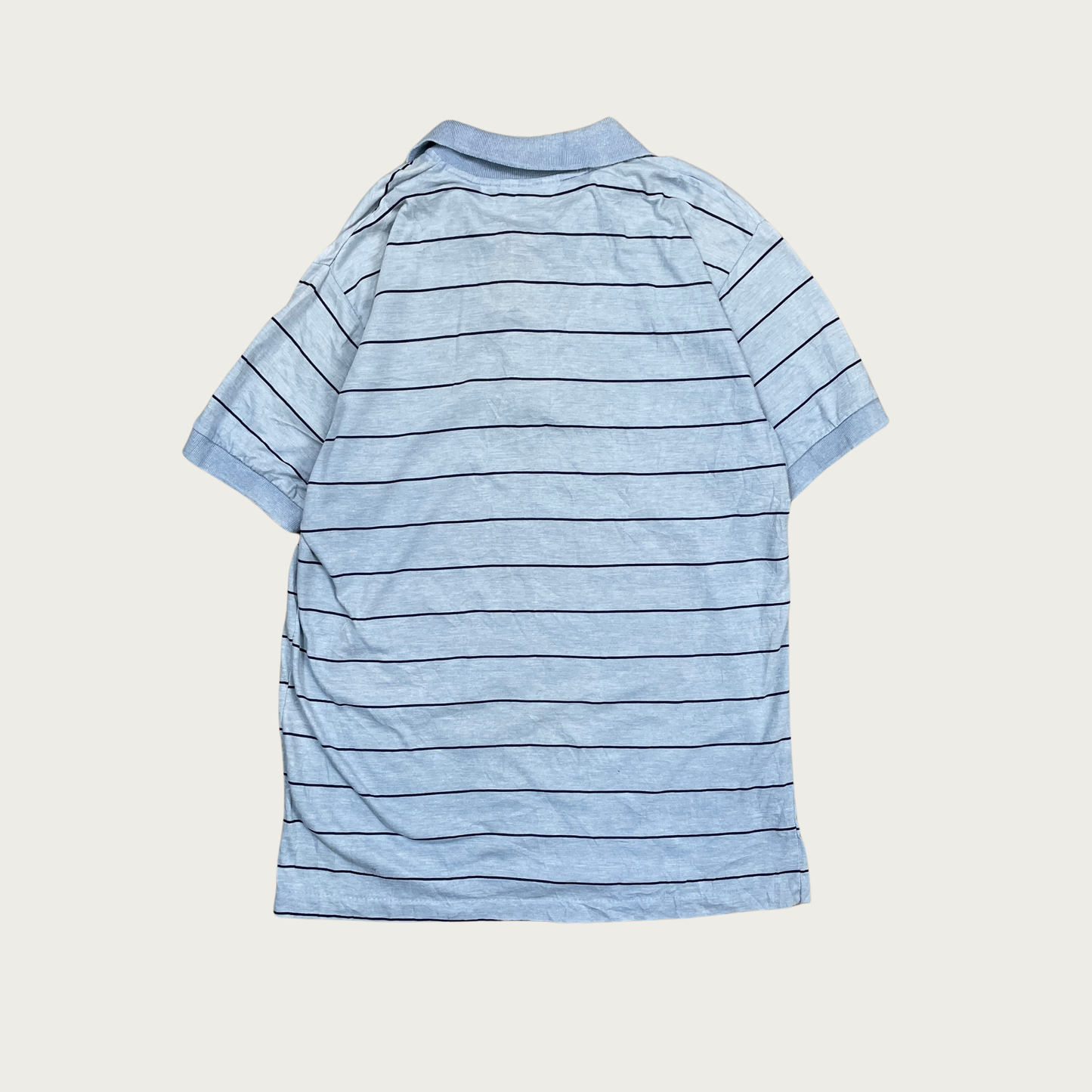 (M) Christian Dior Blue Striped Polo Shirt