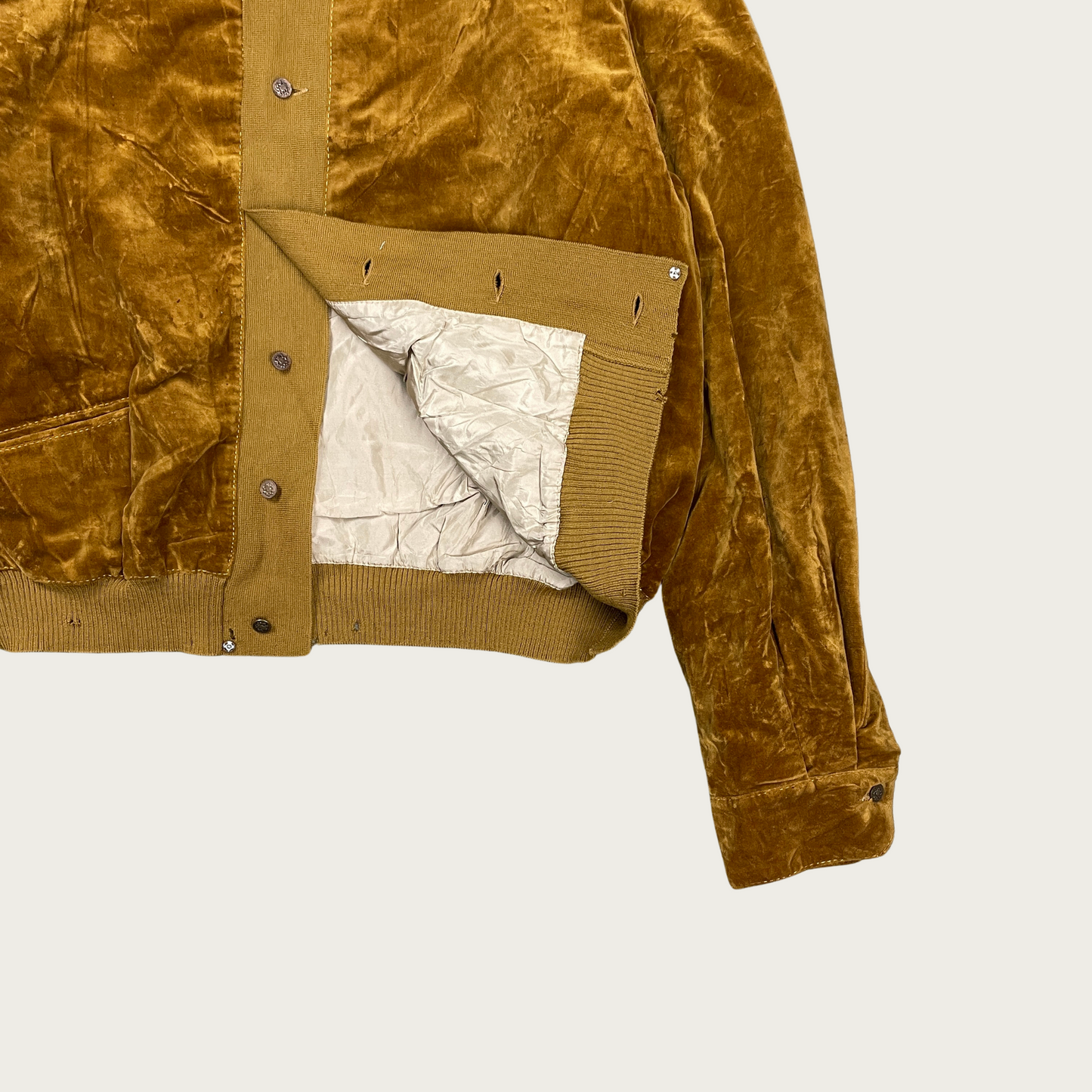 (M) Velvet Italian Imported Bomber Jacket