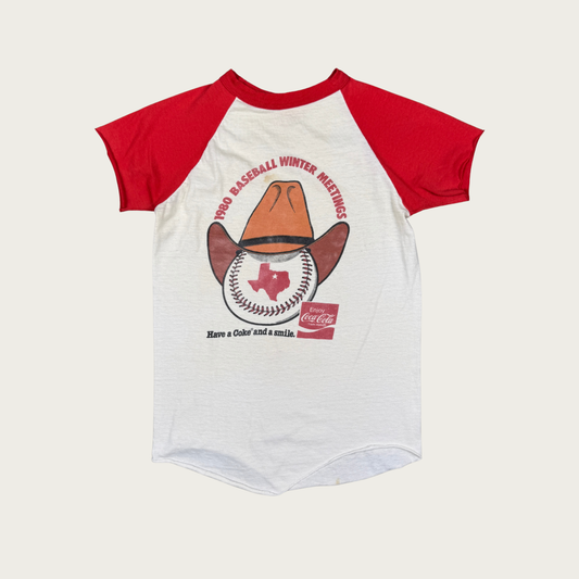 (S) 1980 Coca Cola Baseball Tee