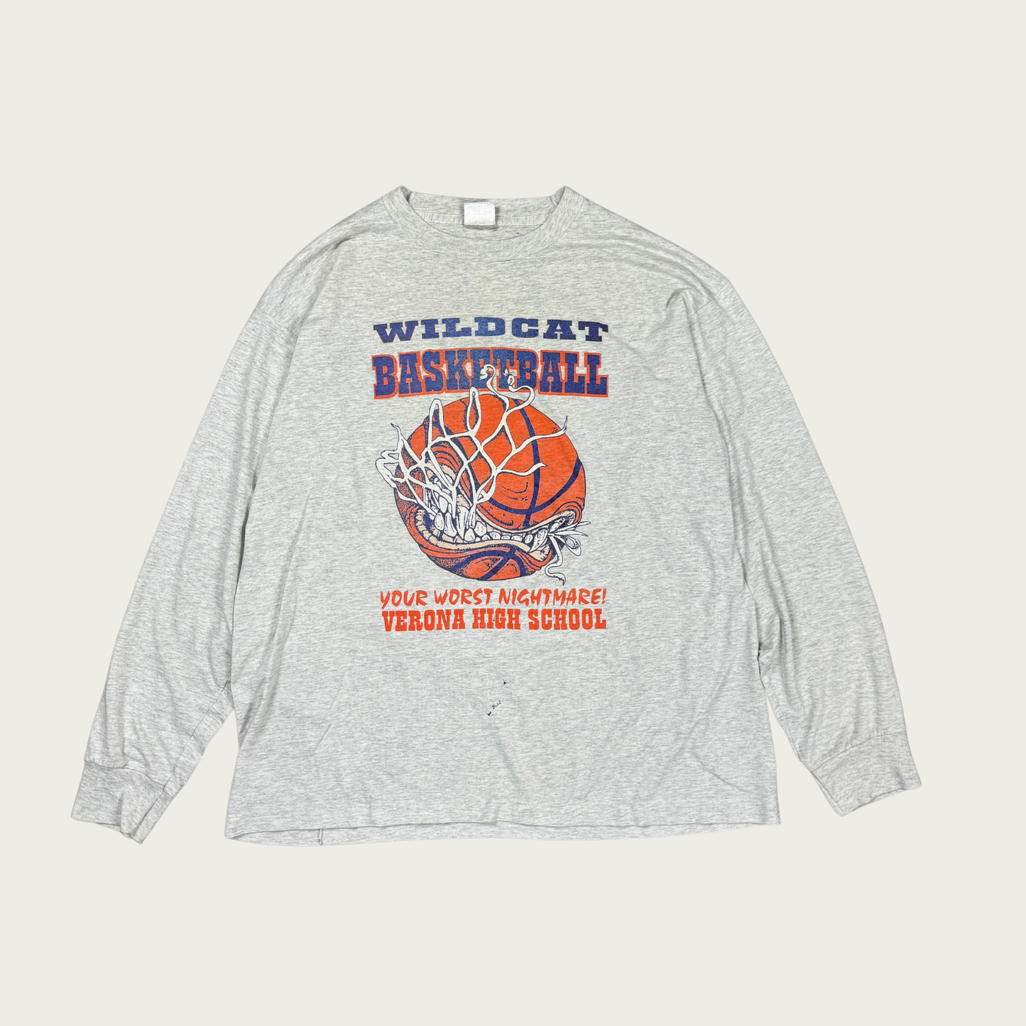 (XL) 90s Verona High School Basketball Long Sleeve Tee