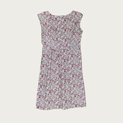 (M) 70s/80s Multicolor Floral Midi Dress