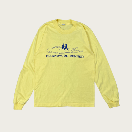 (S/M) "Islandwide Runner" Long Sleeve Vintage Tee