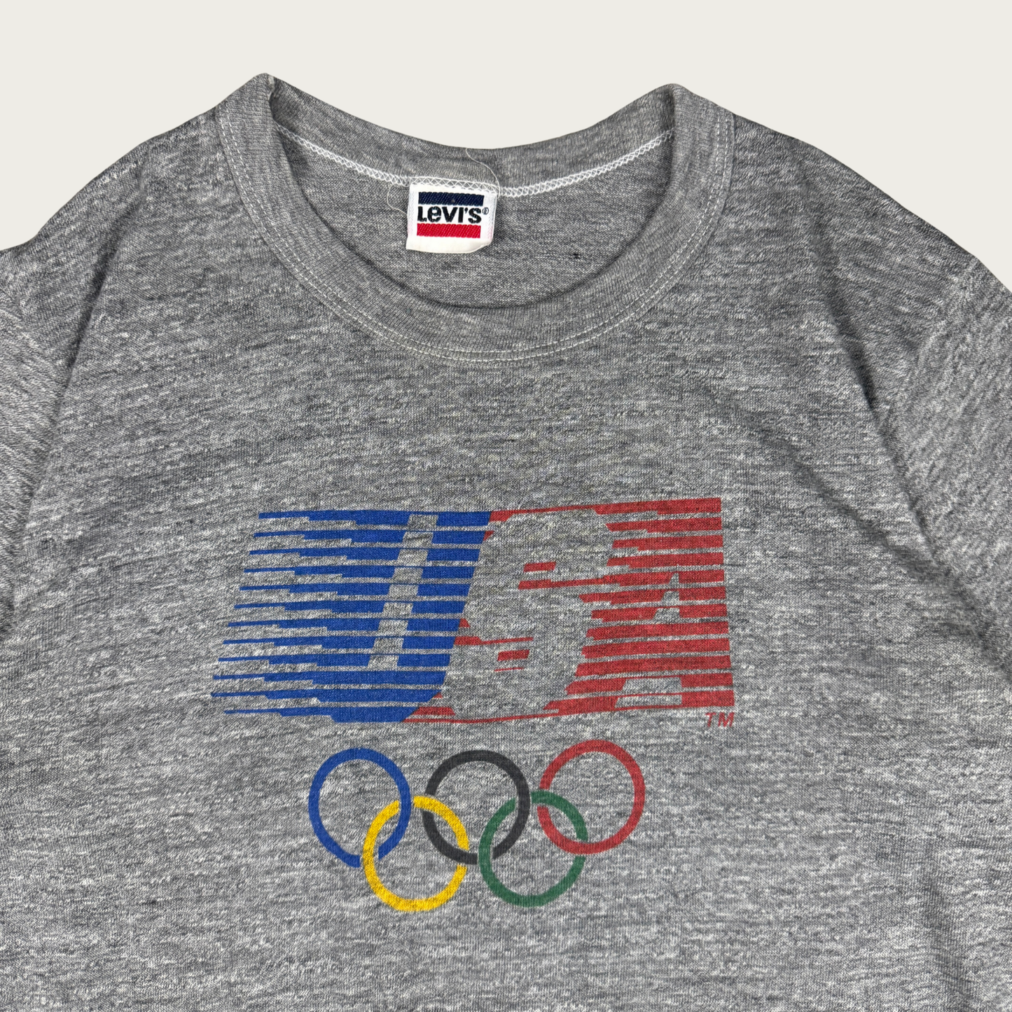 (S/M) 80s Olympics Team USA Levi's Tee