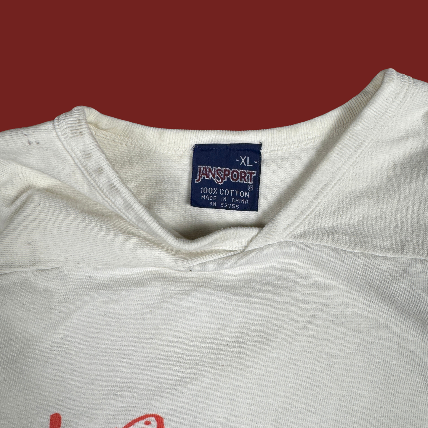 (XL) 90s Great Wall of China Thick Football Jersey Tee