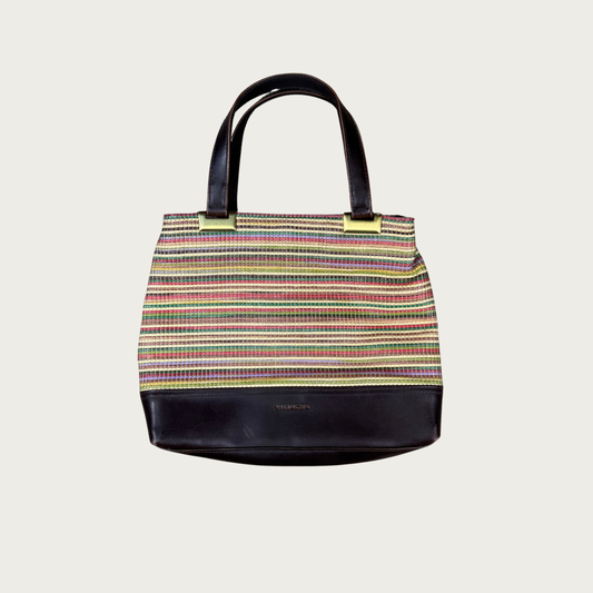 90s/Y2K Multicolor Striped Handbag