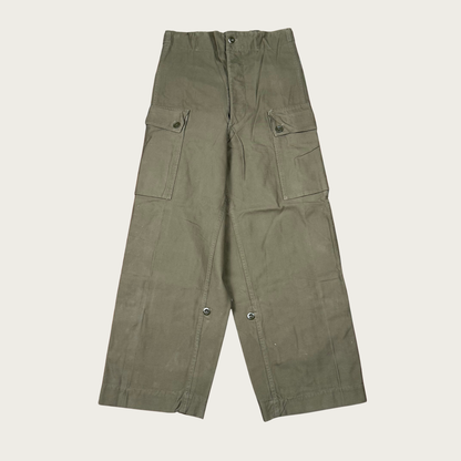 (25"-30") 1950s Dutch Military Field Pants