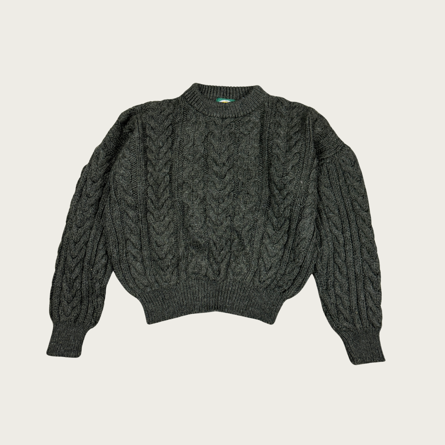 (L) Cabela's Cropped Pure Wool Sweater