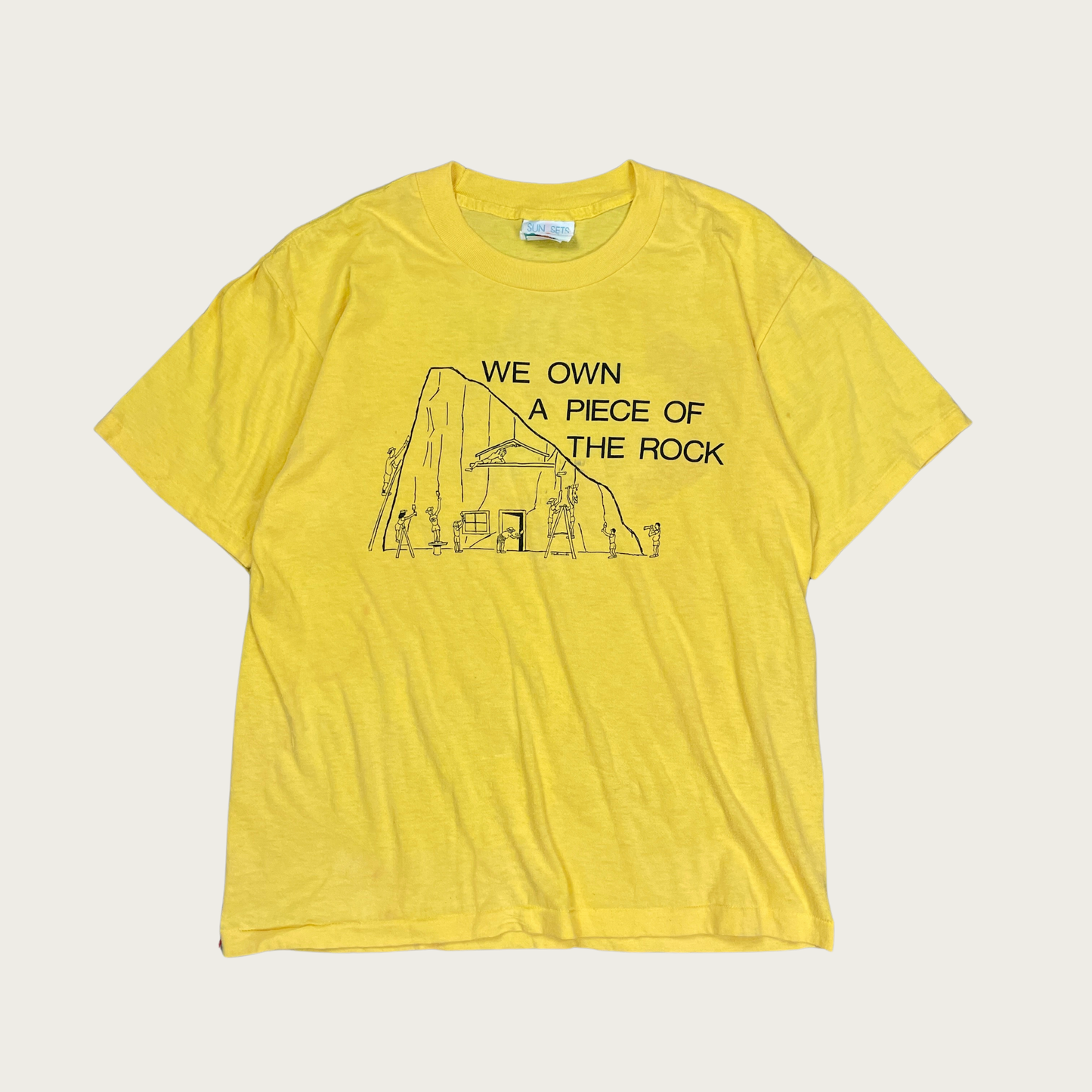 (L) 1986 "We Own A Piece of the Rock" CUMC Tee