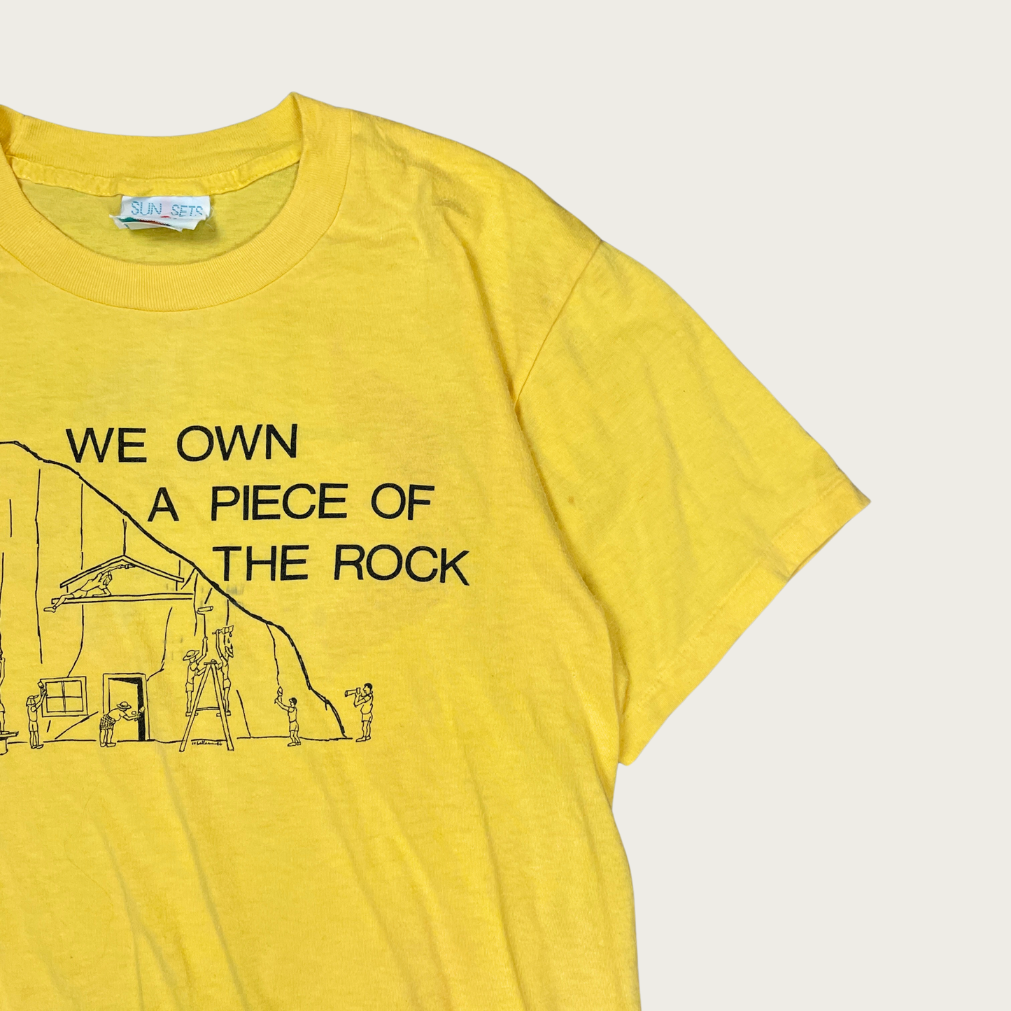 (L) 1986 "We Own A Piece of the Rock" CUMC Tee