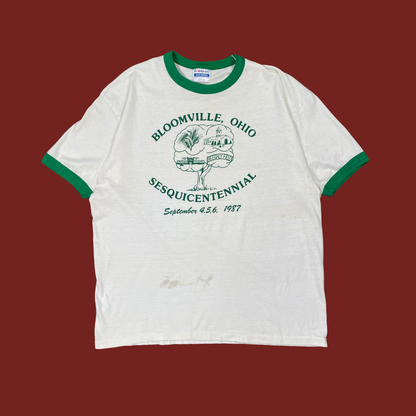 (XL) 1987 Bloomville Ohio Sesquicenntennial Tee