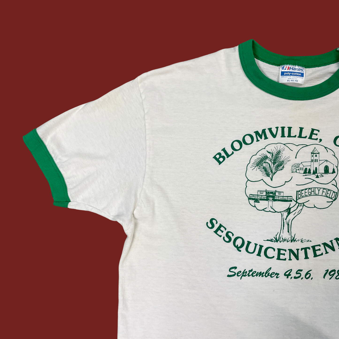 (XL) 1987 Bloomville Ohio Sesquicenntennial Tee