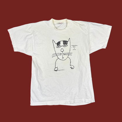 (XL) 80s Sylvia's Real Good Advice Cat Tee