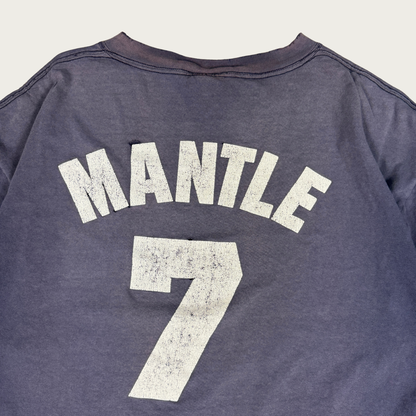 (2XL) 90s Distressed New York Yankees Mickey Mantle Tee